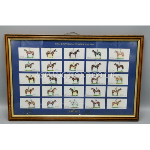 593 - FRAMED SEAGRAMS GRAND NATIONAL WINNERS (Please Note This Lot Will NOT BE POSTED...PICK UP ONLY!!!)