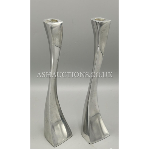 60A - MODERNIST CANDLESTICKS (Pair)