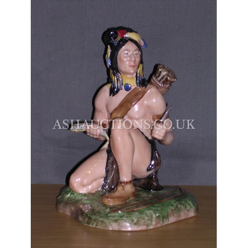 109 - PEGGY DAVIES STUDIO'S CHARACTER INDIAN FIGURINE 