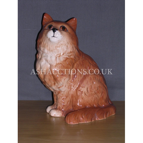 111 - BESWICK Large 21.6cm MODEL OF A CAT Model No 1867 (Ginger Gloss Colourway) 1963/89 Designed By Mr Al... 