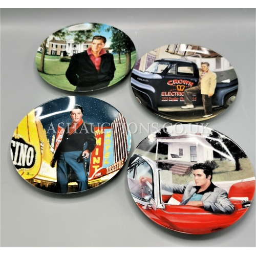 28 - CHINA ELVIS PLATES (4) Limited Edition By Diane Sivavec