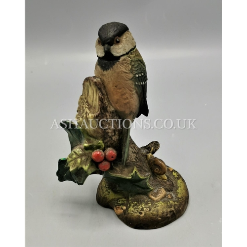 29 - WADE BISCUIT PORCELAIN 14.5cm MODEL OF A COALTIT FROM THE 1978/82 (Set One) CONNOISSEUR SERIES  (Wit... 