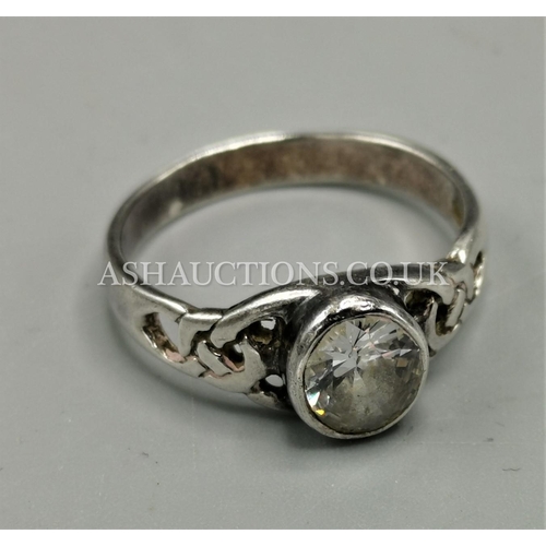 40A - PRESENTED AS A STONE SET (Hallmarked) RING