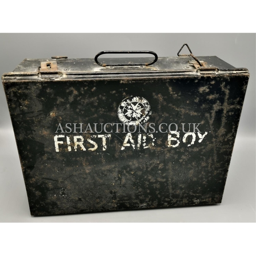 57 - St JOHNS AMBULANCE TIN FIRST AID BOX (Old)