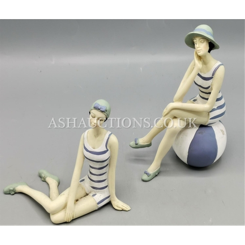 592 - BATHING BELLE FIGURINES (2)