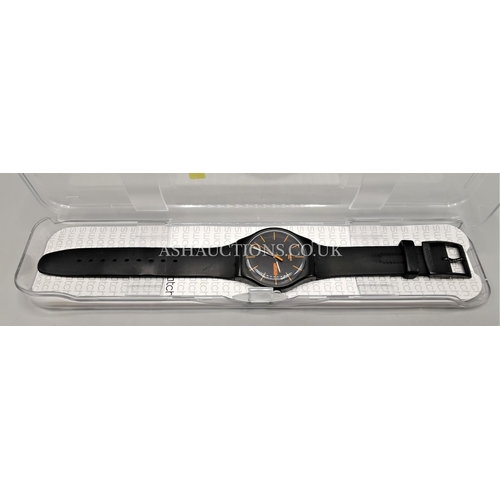 75A - SWATCH WATCH (Black) (Original Box)