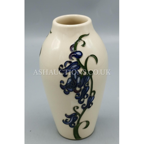 98 - MOORCROFT VASE IN THE BLUEBELL HARMONY DESIGN