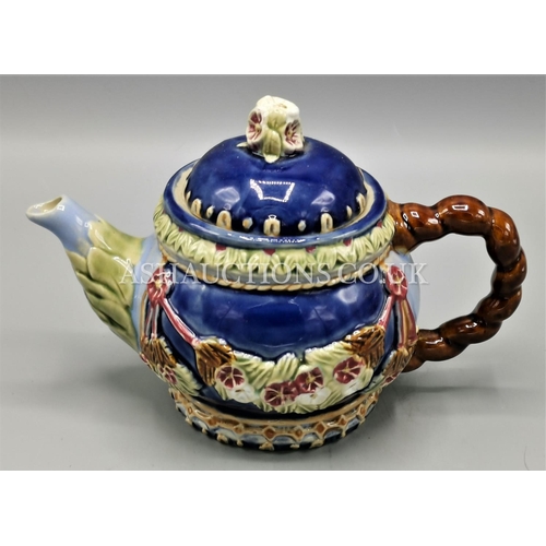 338 - MAJOLICA TEA POT