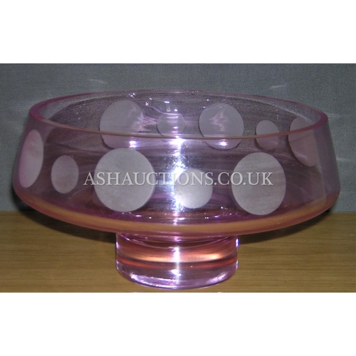 348 - CAITHNESS CRYSTAL GLASS FOOTED BOWL