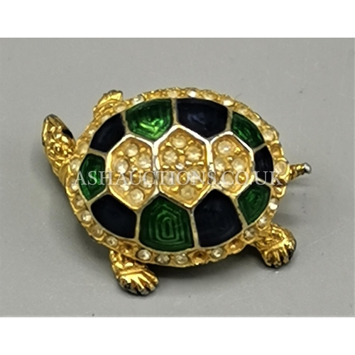 359 - ENAMELLED TURTLE BROOCH