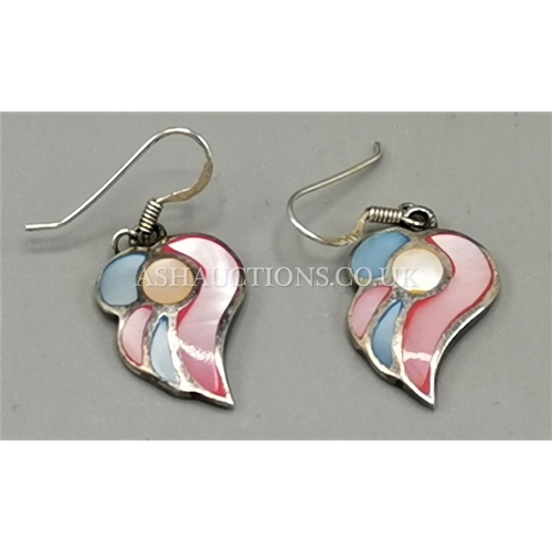 360 - PRESENTED AS A PAIR OF SILVER (925) EARRINGS