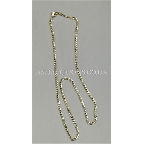 382 - PRESENTED AS A 9ct GOLD (375) 41cm NECK CHAIN