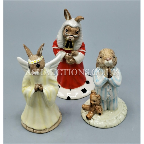 391 - ROYAL DOULTON BUNNYKINS FIGURINES (3) 