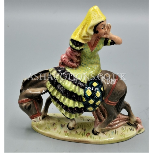 434 - BESWICK Large 14cm MODEL OF A SPANISH GIRL ON DONKEY  Model No 1244 1952/62 Designed By Miss Granosk... 