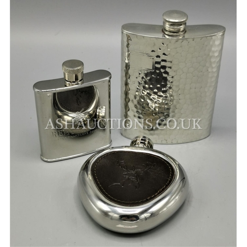 483 - HIP FLASKS (3)