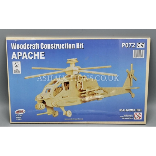 501 - WOODCRAFT CONSTRUCTION KIT 'APACHE HELICOPTER'