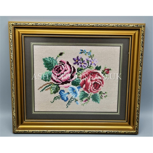 503 - FRAMED Land Embroided TAPESTRY  (Please Note This Lot WILL NOT BE PACKED OR POSTED...PICK UP ONLY, A... 