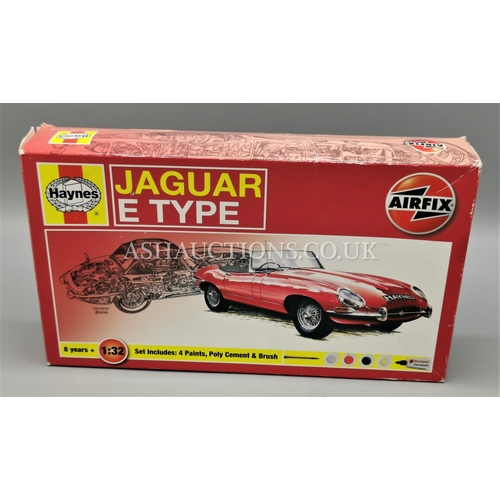 506 - AIRFIX HAYNES JAGUAR E TYPE ASSEMBLY KIT (Complete With Paints Etc)