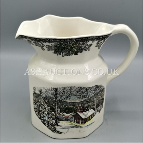 538 - JOHNSON Bros Large 19cm CERAMIC JUG IN THE  FRIENDLY VILLAGE DESIGN