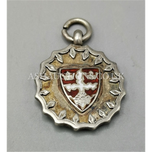 569 - PRESENTED AS A SILVER FOB/MEDAL (Hallmarked) (Weight 10.2 Grams)