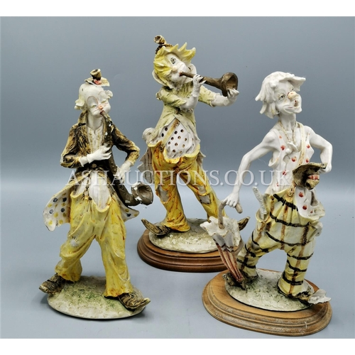 584 - CLOWN FIGURINES (3)