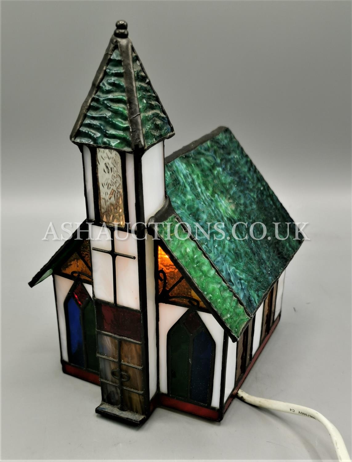 stained glass church lamp