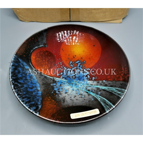 13A - ALAN CLARKE STUDIO'S 24cm Dia (Hand Painted) DISH 