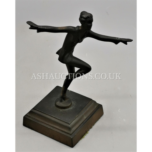 6 - BRONZE Miniature ART DECO STATUE c1930s