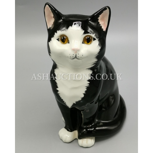 151 - JUST CAT & Co MODEL OF A BLACK/WHITE CAT