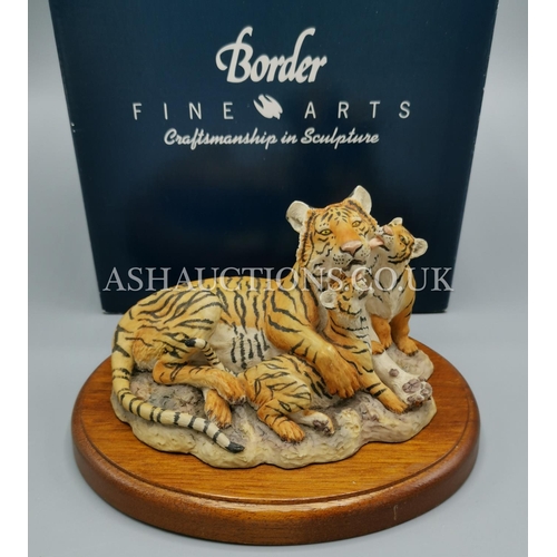 305 - BORDER FINE ARTS MODEL OF LIONS ON A PLINTH (Limited Edition) (Boxed)