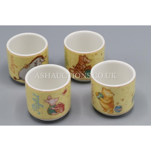 363 - ROYAL DOULTON CHINA (Set Of Four) WINNIE THE POOH EGG CUPS