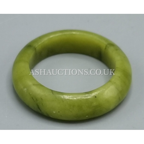 418 - JADE ? STONE RING