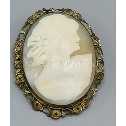 420 - CAMEO BROOCH c1920s