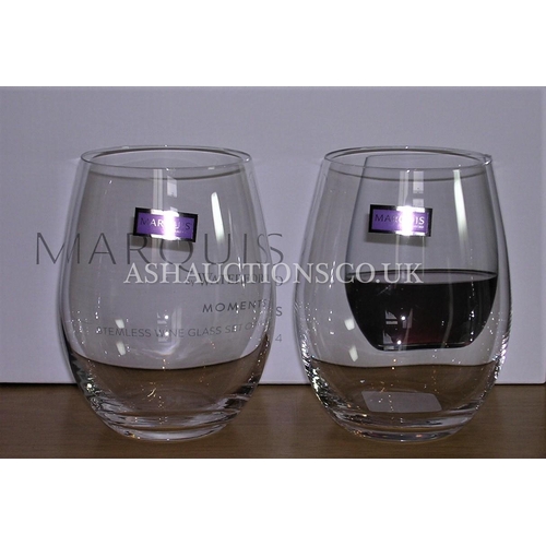 436 - WATERFORD CRYSTAL (Boxed Set Of Four) WINE GLASSES IN THE MOMENTS DESIGN