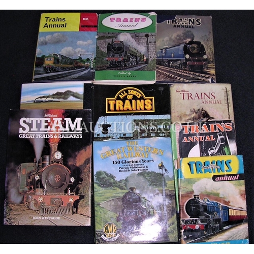 440 - TRAIN BOOKS (10)  (Please Note This Lot WILL NOT BE PACKED OR POSTED...PICK UP ONLY, AS IS !!! )