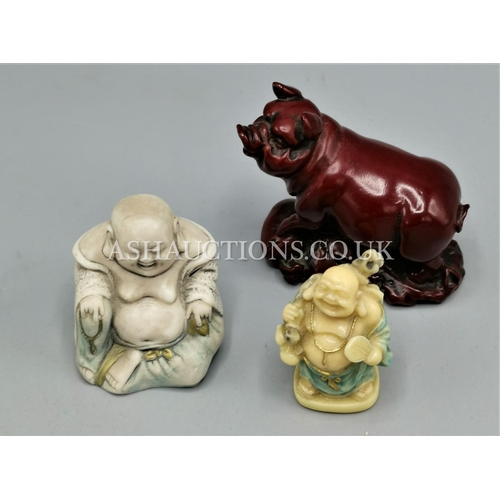 54 - ORIENTAL FIGURINES (3)