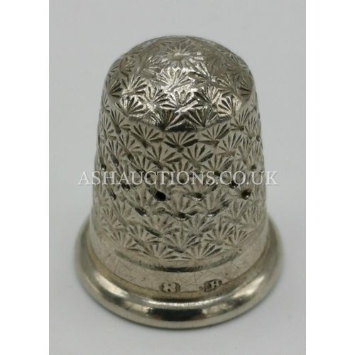 341 - PRESENTED AS A SILVER ENGLISH THIMBLE