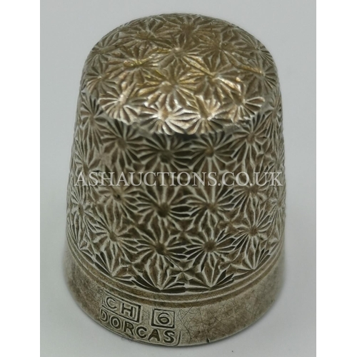 342 - PRESENTED AS A SILVER ENGLISH THIMBLE