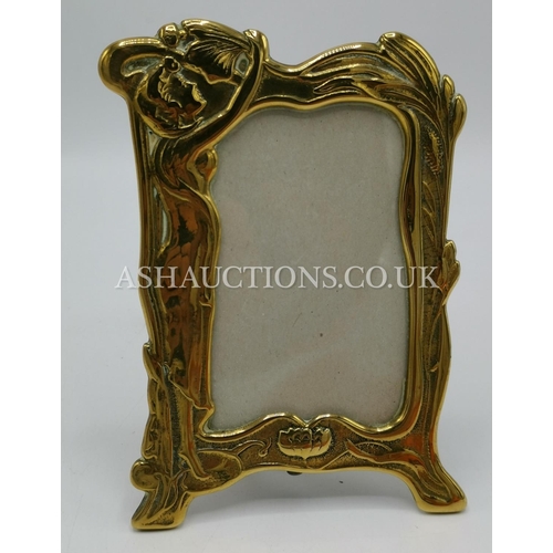 794 - BRASS Small ART NOUVEAU  PHOTO FRAME