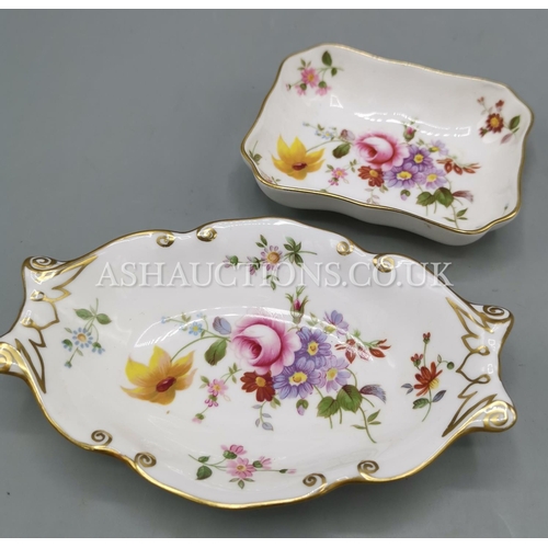 866 - ROYAL CROWN DERBY CHINA DISHES (2)