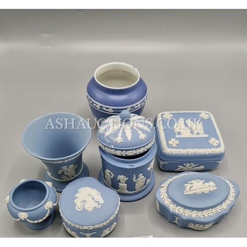 241 - WEDGWOOD JASPER WARE ITEMS (7)