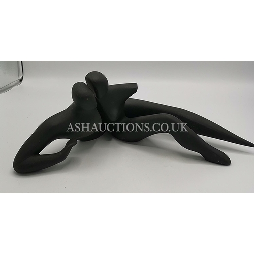 414 - BLACK JASPER STYLE ABSTRACT FIGURINE (Please Noote This Lot WILL NOT BE PACKED OR POSTED...PICK UP O... 