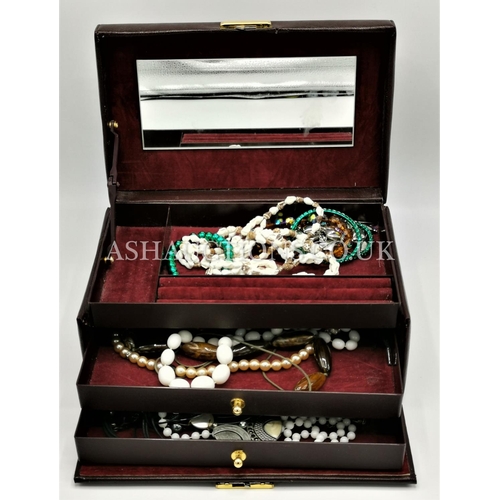 443 - JEWELLERY BOX And CONTENTS