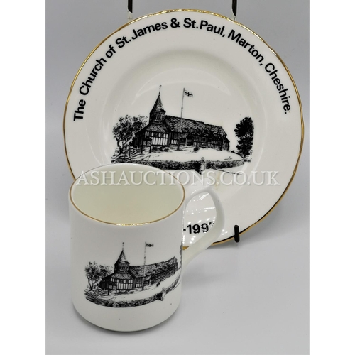 458 - DUCHESS POTTERY MUG & PLATE 