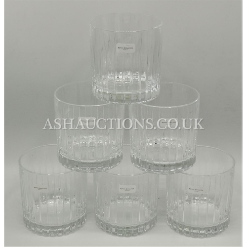 69 - ROYAL DOULTON CRYSTAL (Boxed Set Of Six) TUMBLERS