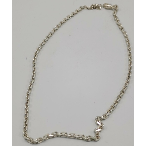 1208 - PRESENTED AS A SILVER (925) 40cm NECK CHAIN  (Weight 11.7 Grams)