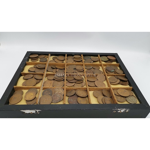 491 - TRAY CONTAINING A Large Qty Of PRE DECIMAL COPPER  COINAGE