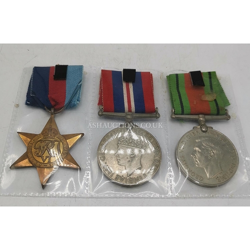 494 - WWII TRIO OF MEDALS