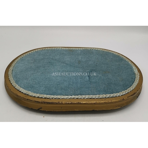 498 - VELVET COVERED JEWELLERY STAND