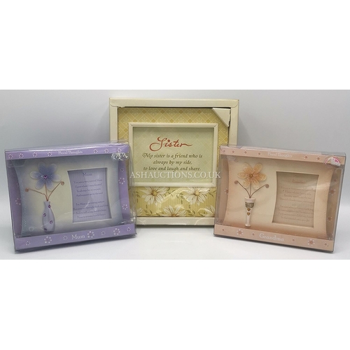 515 - FRAMED PICTURES (3).(One 16cm x 16cm.The Other Two 14.5cm x 11cm)
(Please Note This Lot Will NOT BE ... 